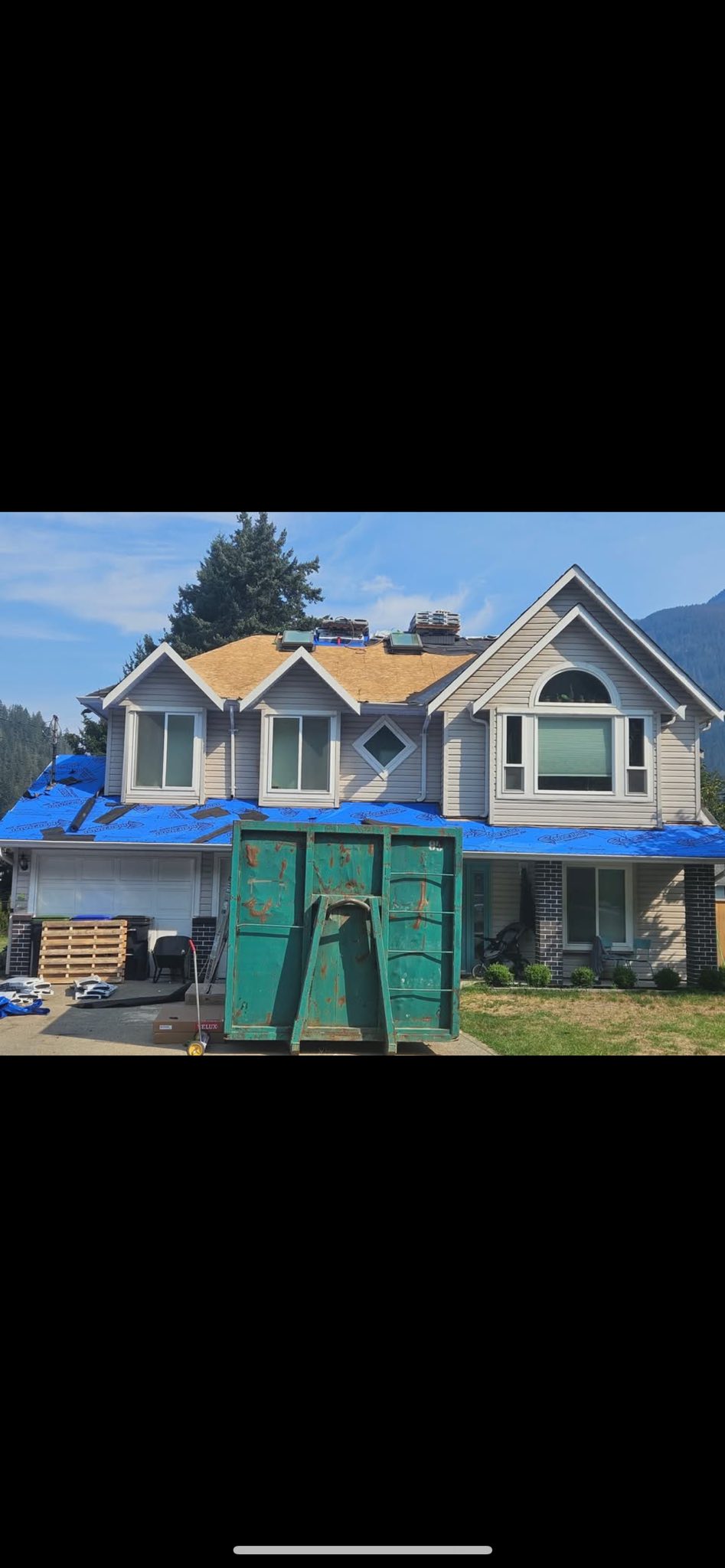 Metal drip edge and flashing installation in Agassiz BC
